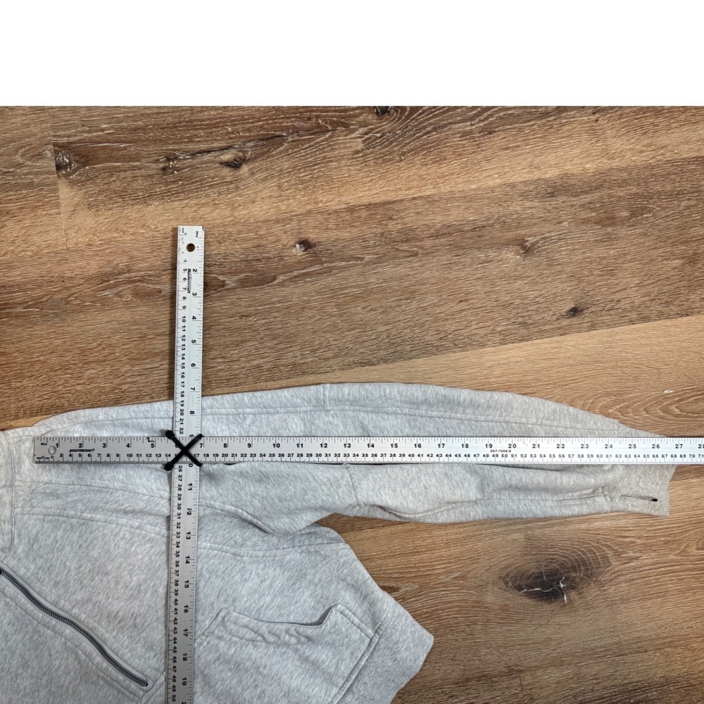 Lululemon Scuba Oversized Half-Zip Hoodie Heathered Core Ultra Light Grey XS/S - Picture 6 of 6